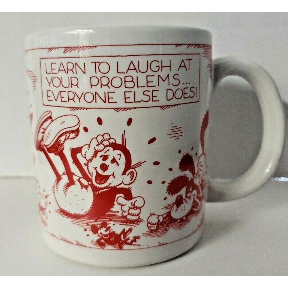 Designers Collection American Greetings Stoneware Coffee Cup Learn To Laugh!